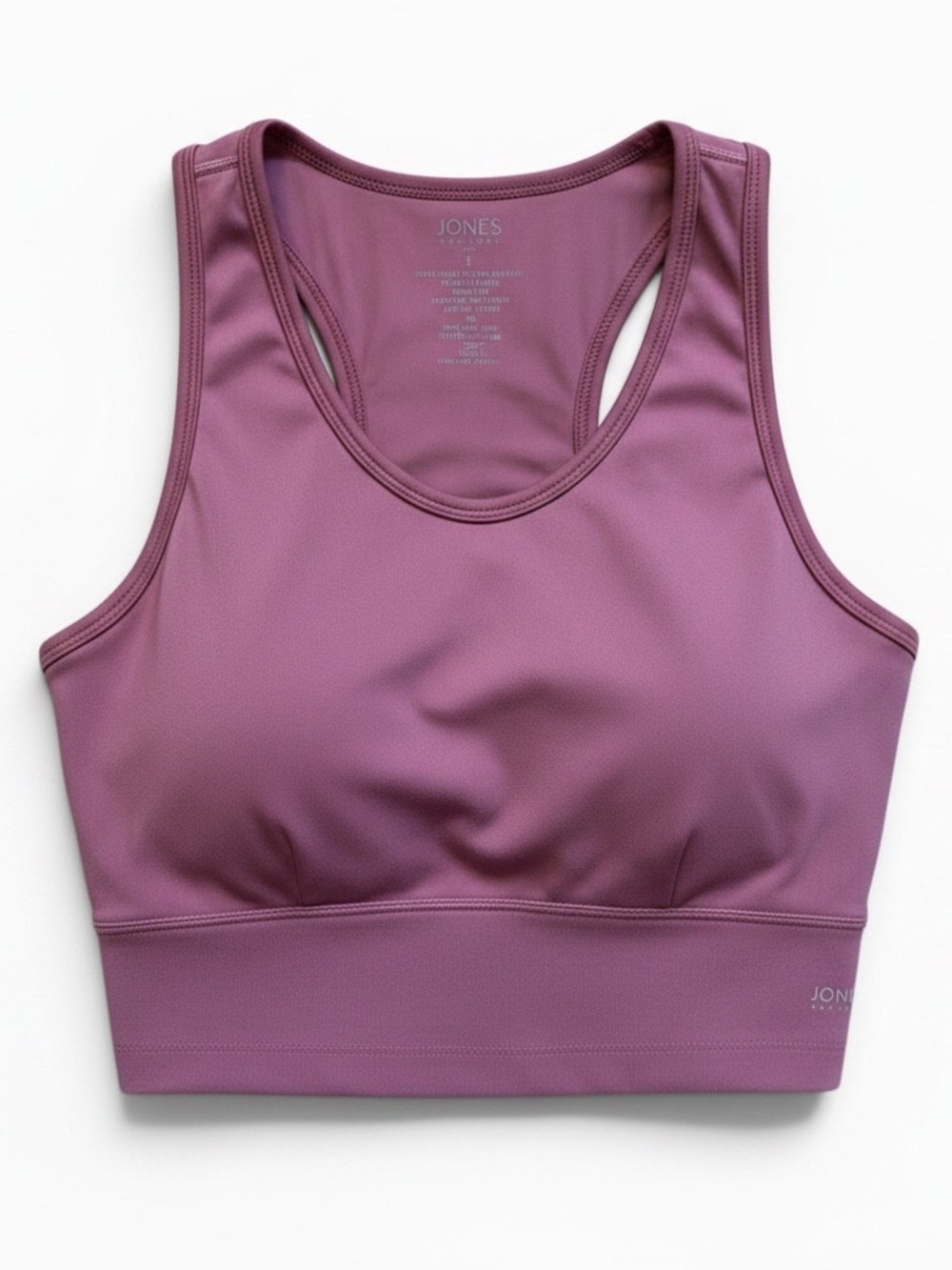 Jones New York Pink Mesh-Accent Cropped Tank